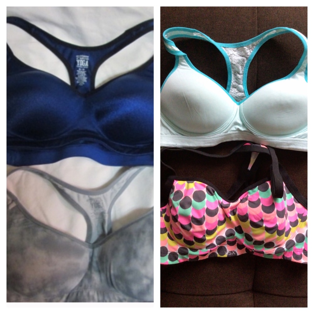 4-PINK VICTORIA SECRETS SPORTS BRA'S